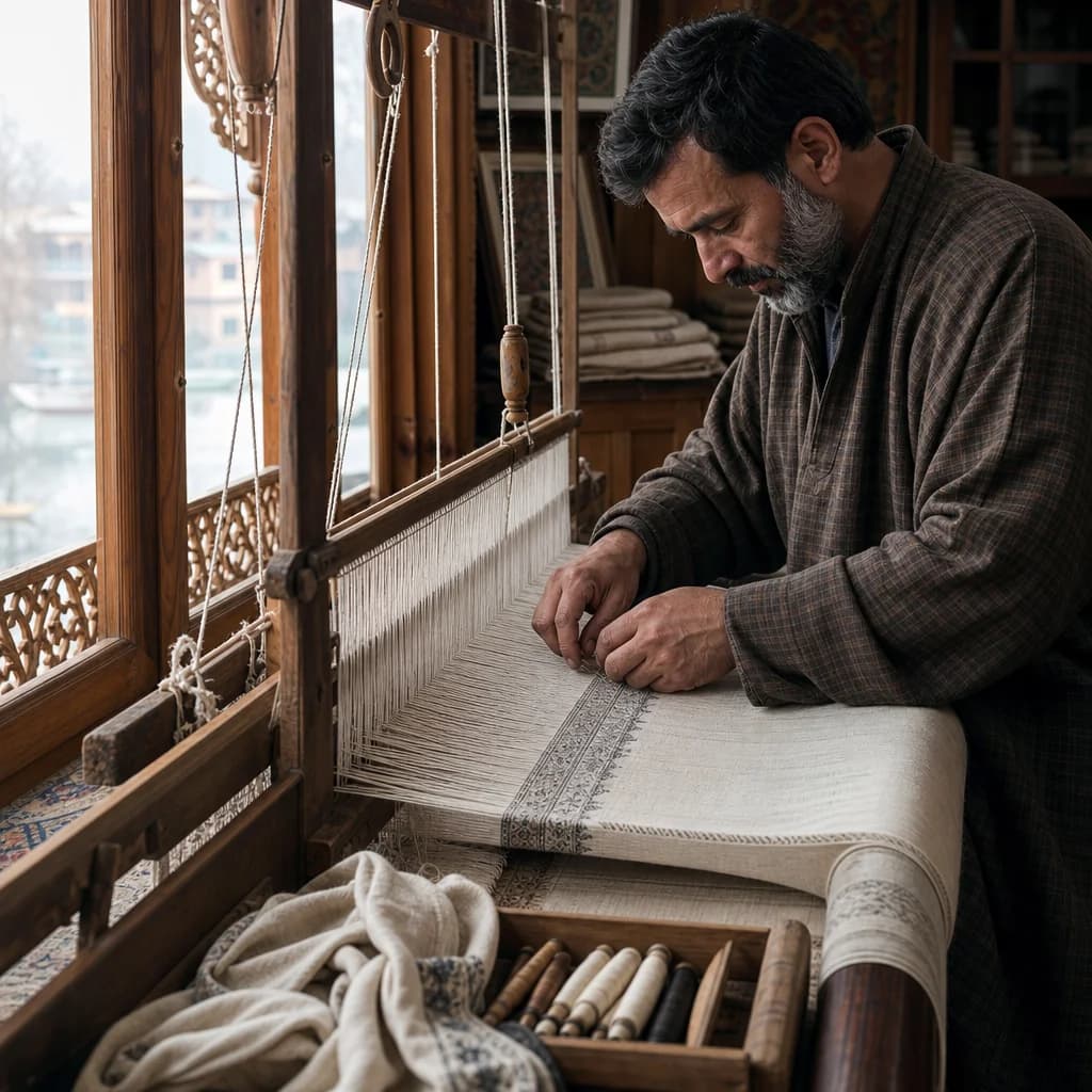 Pashmina Shawl Weaving