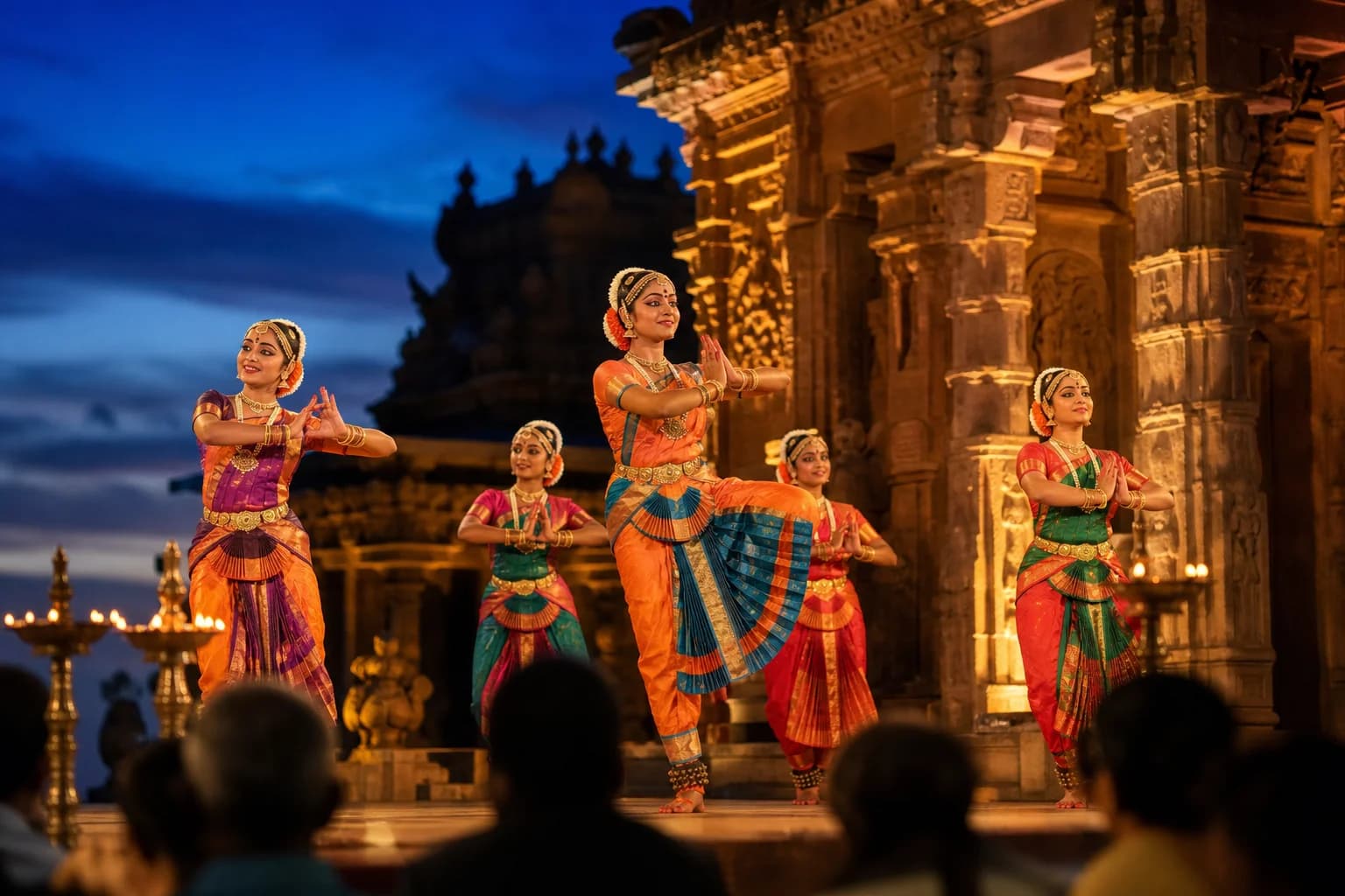 Cultural events — classical dance performance on a heritage stage, Uddharsha Foundation